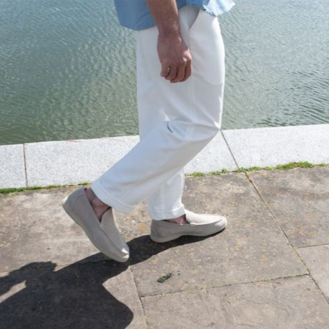 Diego | Zapatillas Sin Cordones de Ante Hombre Slip On
