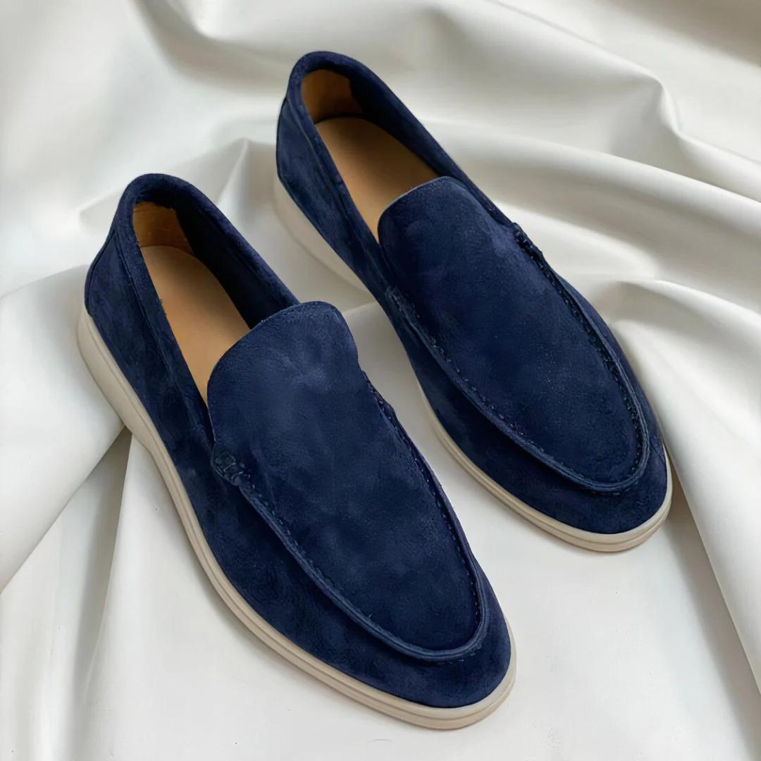 Diego | Zapatillas Sin Cordones de Ante Hombre Slip On