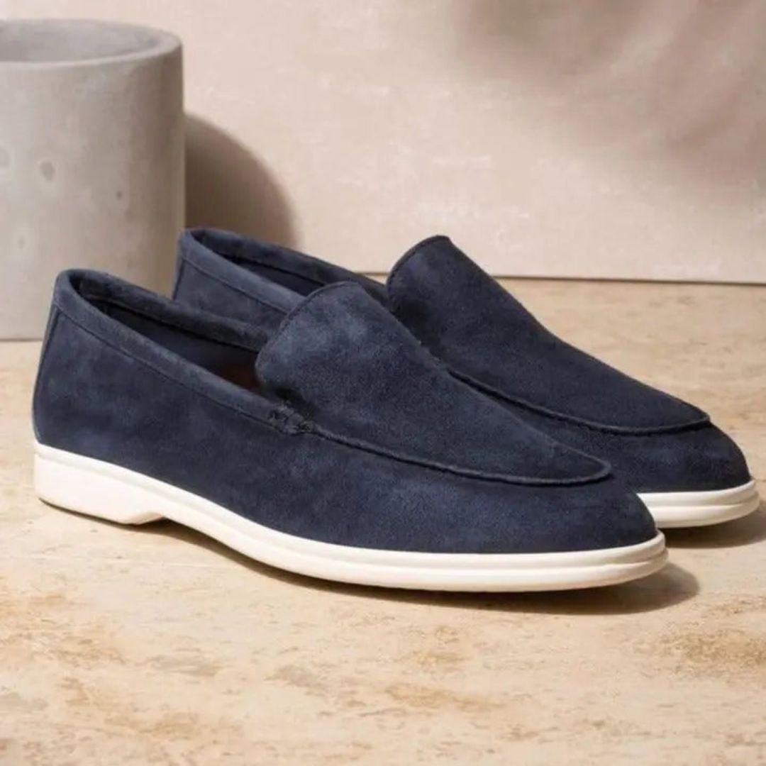 Diego | Zapatillas Sin Cordones de Ante Hombre Slip On