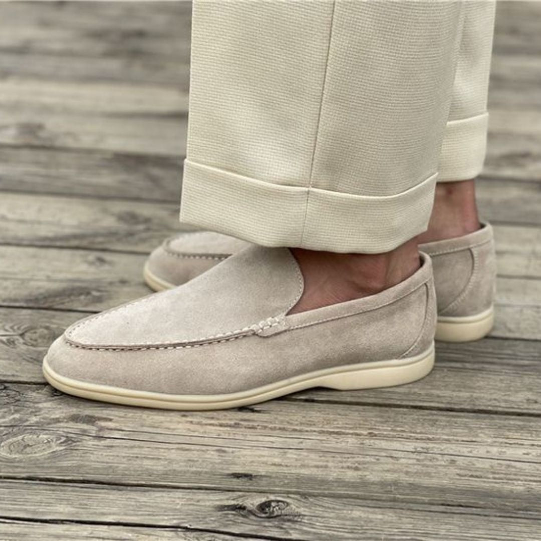 Diego | Zapatillas Sin Cordones de Ante Hombre Slip On