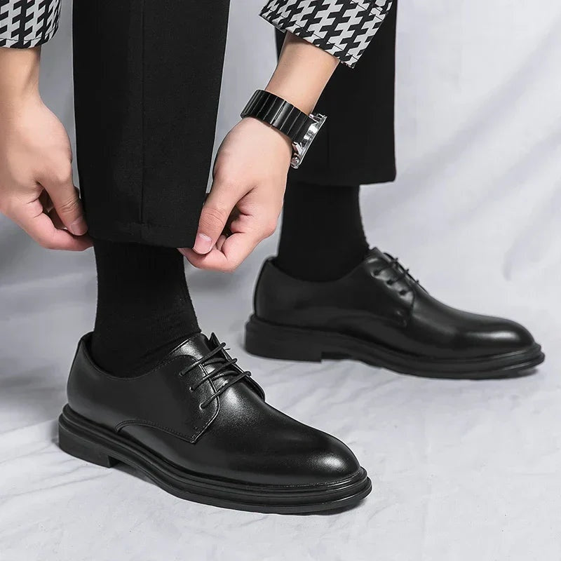 Adrián | Zapatos Derby de Charol Hombre Cordones Elegantes