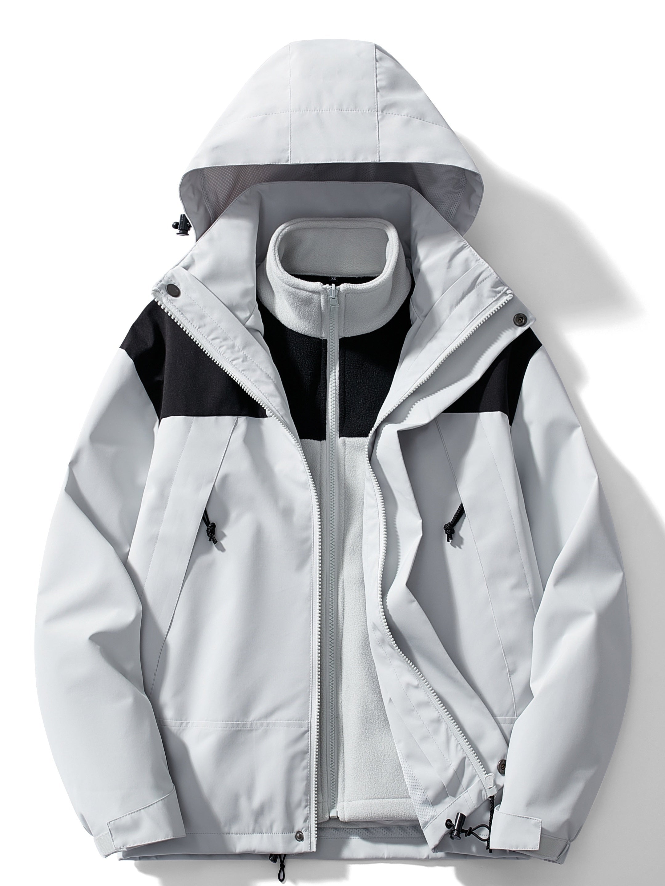 Adriana | Chaqueta Impermeable 3 en 1 con Forro Polar Mujer Capucha