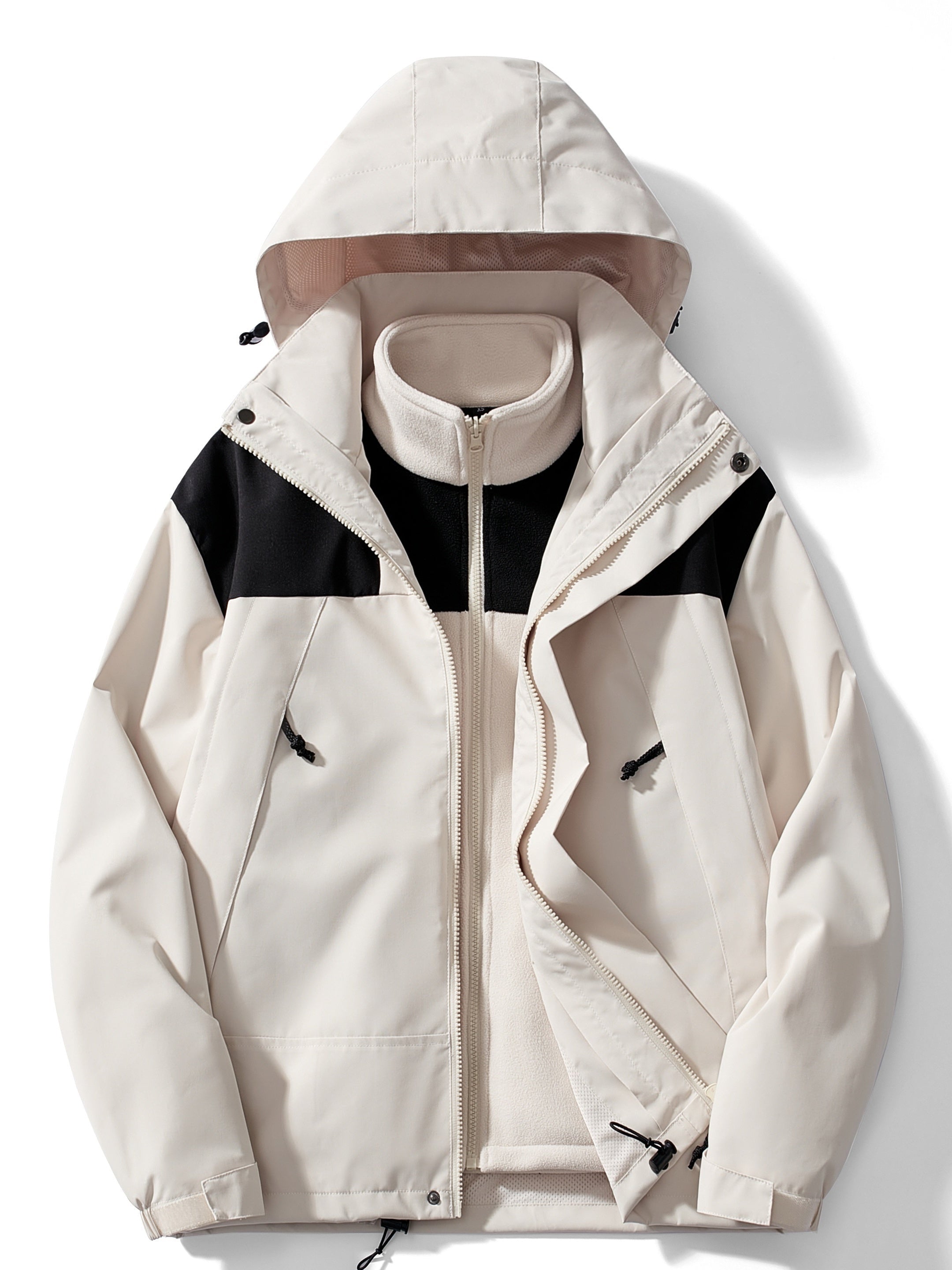 Adriana | Chaqueta Impermeable 3 en 1 con Forro Polar Mujer Capucha