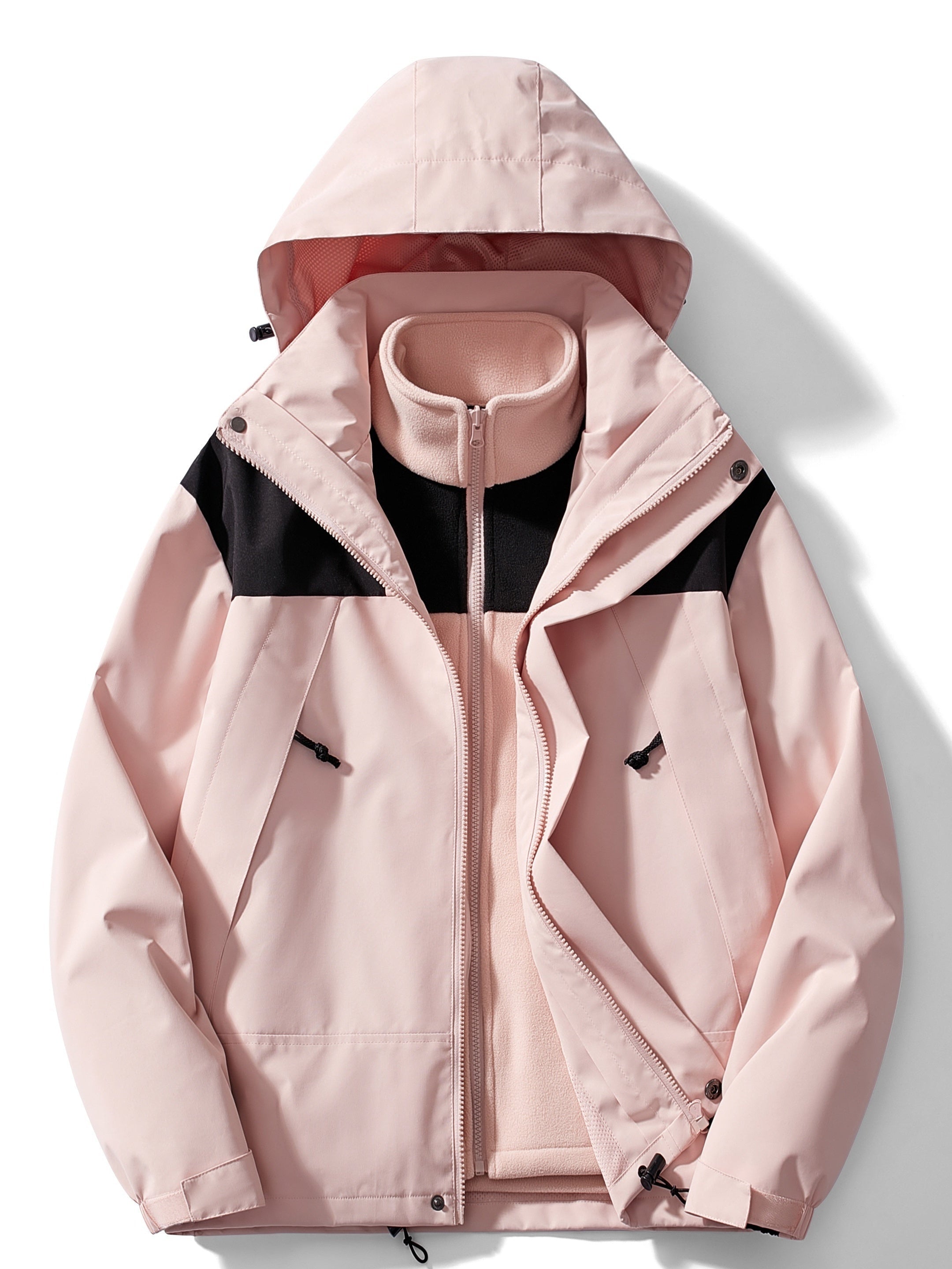 Adriana | Chaqueta Impermeable 3 en 1 con Forro Polar Mujer Capucha