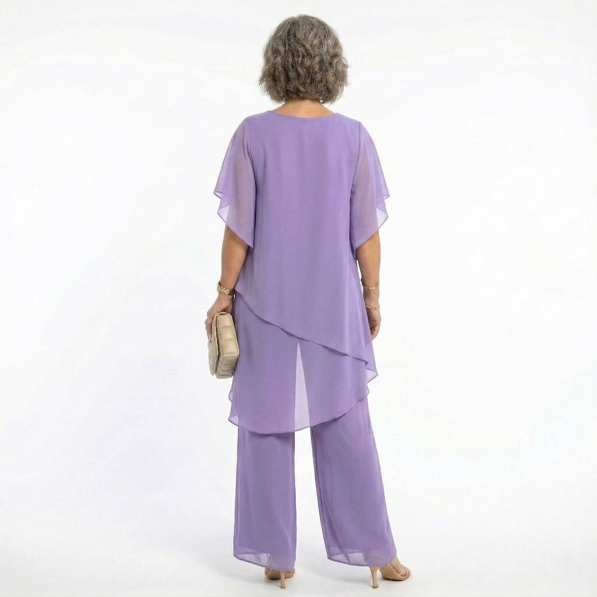 Ainhoa | Conjunto Elegante de Ceremonia Mujer Túnica Asimétrica