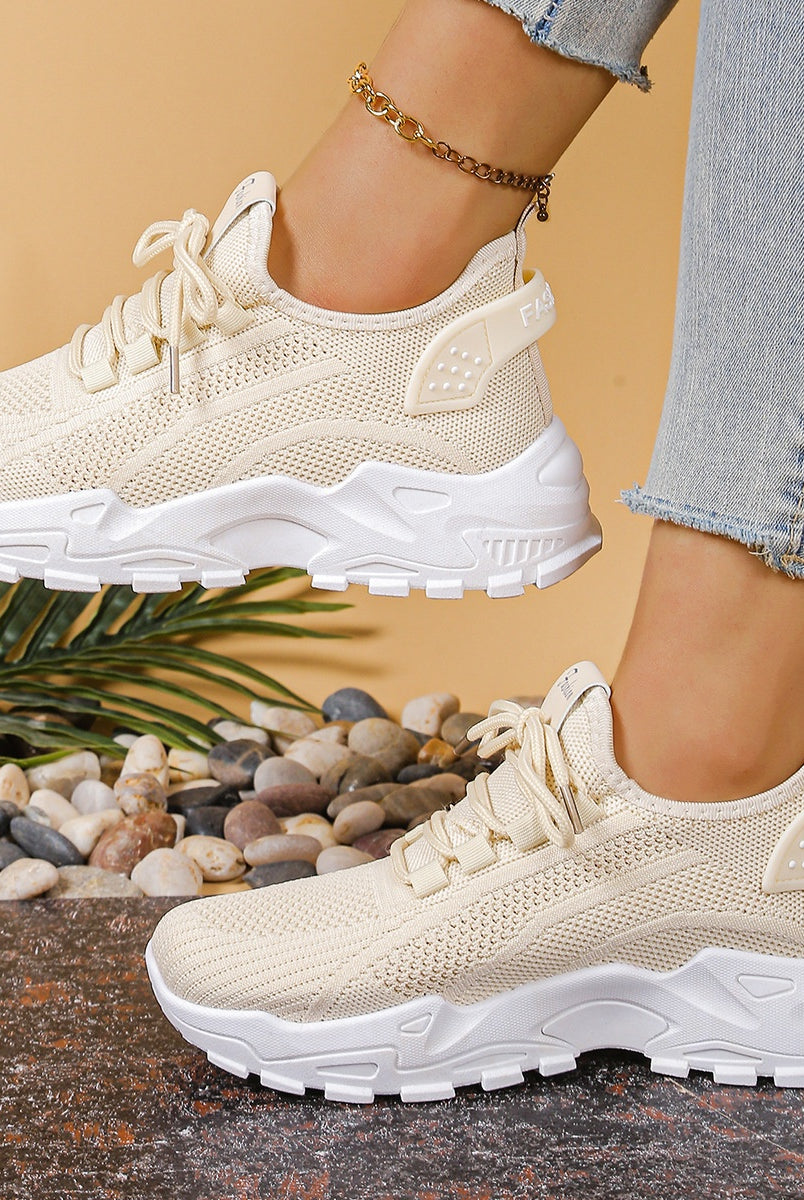 Aitana | Zapatillas de Deporte Mujer Suela Gruesa Tejido Mesh