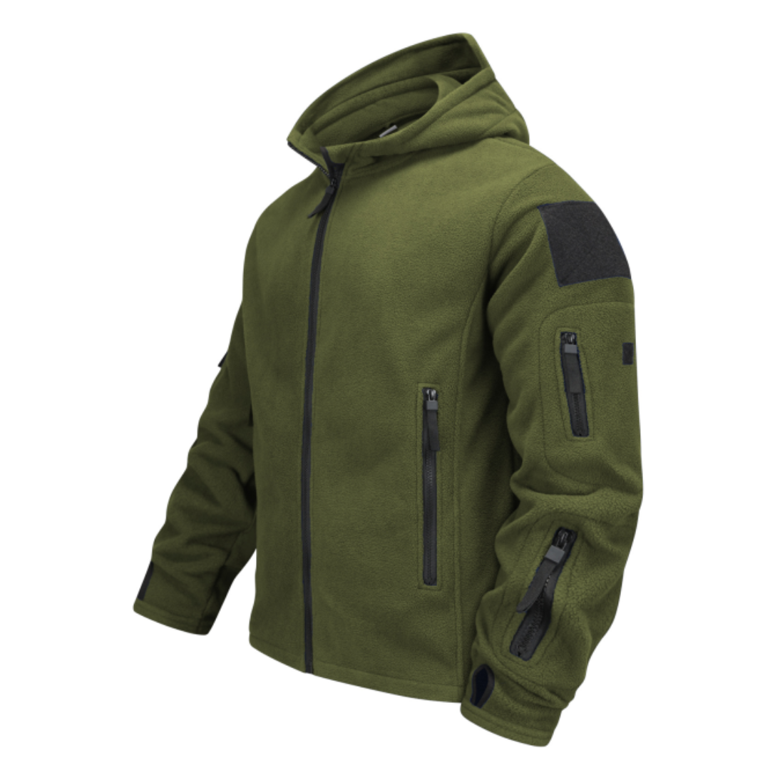 Aitor | Chaqueta Polar Hombre con Capucha Multibolsillos