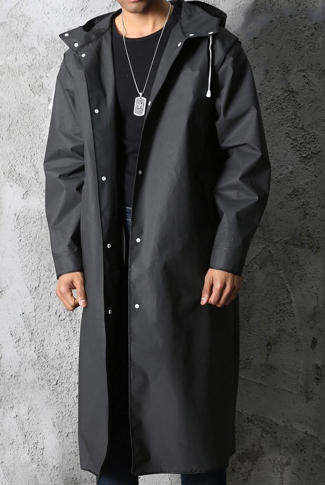 Aitor | Chubasquero Largo Impermeable Hombre con Capucha
