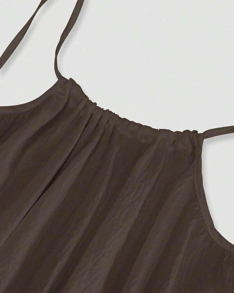 Alba | Vestido Largo de Verano Tirantes Mujer Escote Redondeado