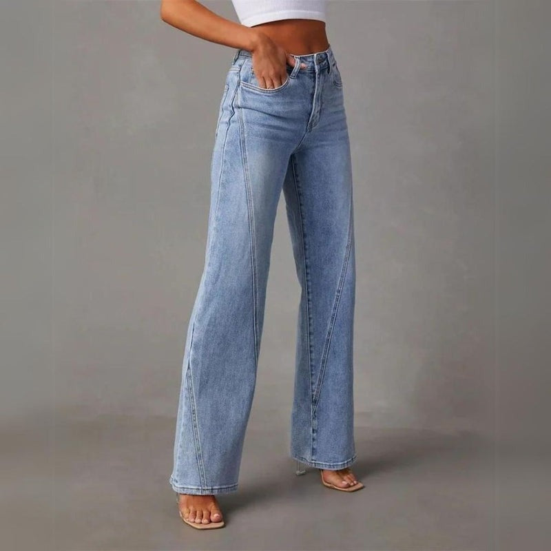 Alma | Jeans Mujer Pierna Ancha Cintura Alta