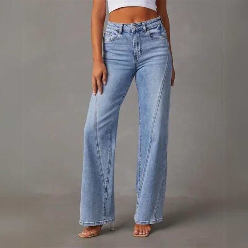 Alma | Jeans Mujer Pierna Ancha Cintura Alta