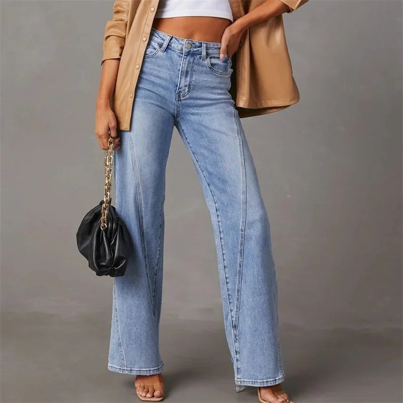 Alma | Jeans Mujer Pierna Ancha Cintura Alta