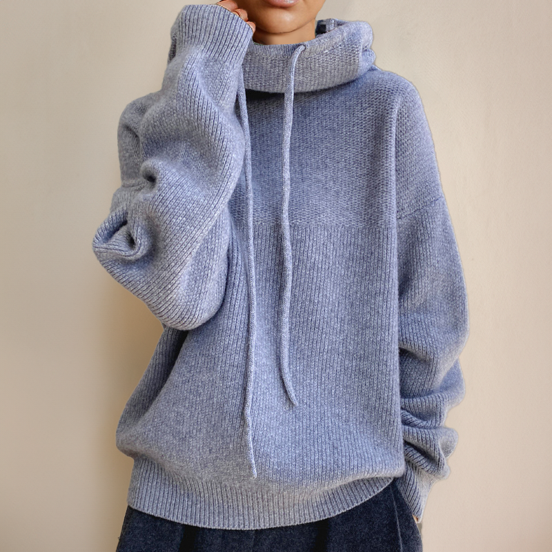 Alma | Jersey de Punto con Capucha Mujer Oversize Manga Larga