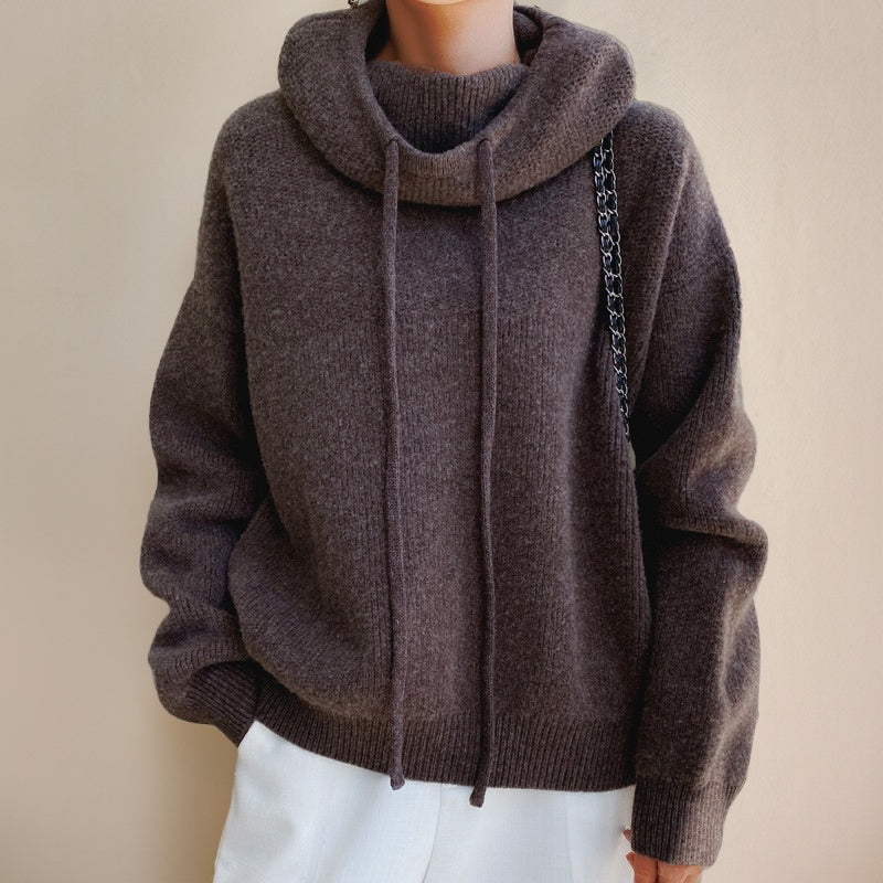 Alma | Jersey de Punto con Capucha Mujer Oversize Manga Larga