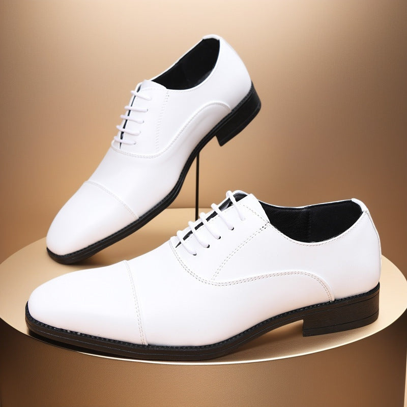 Álvaro | Zapatos Oxford de Cuero Hombre Cordones Punta Cuadrada
