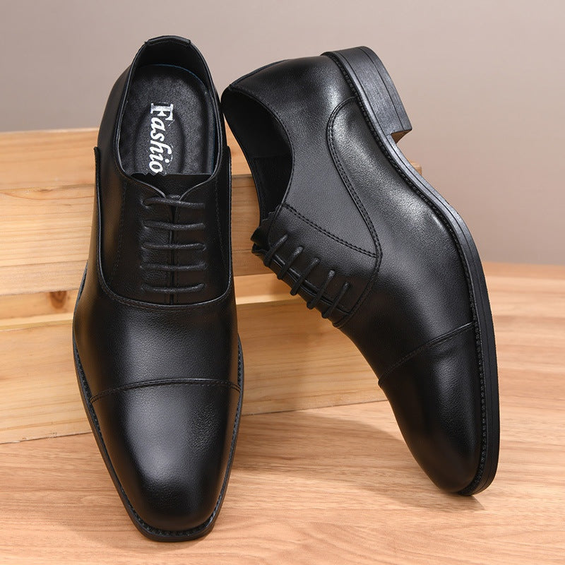 Álvaro | Zapatos Oxford de Cuero Hombre Cordones Punta Cuadrada