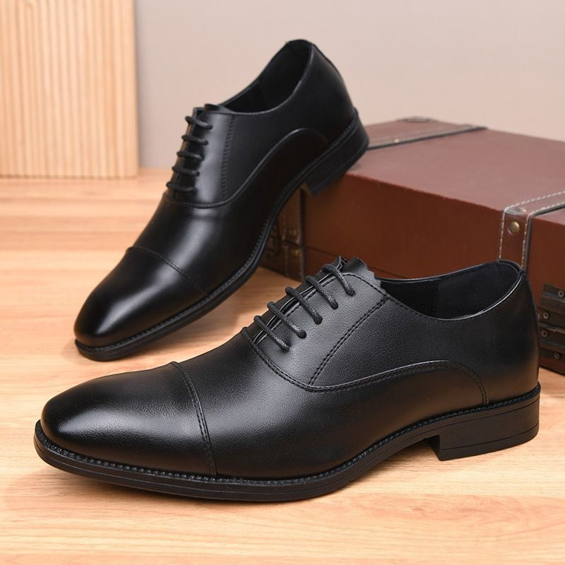 Álvaro | Zapatos Oxford de Cuero Hombre Cordones Punta Cuadrada