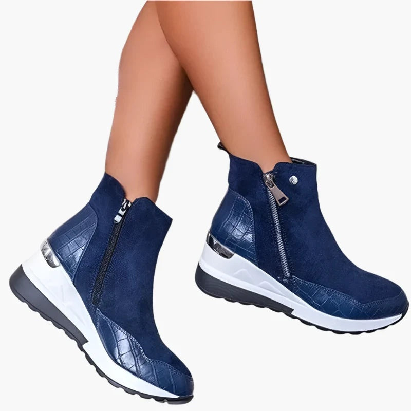 Ariadna | Botines Plataforma con Cremallera Mujer Punta Redonda