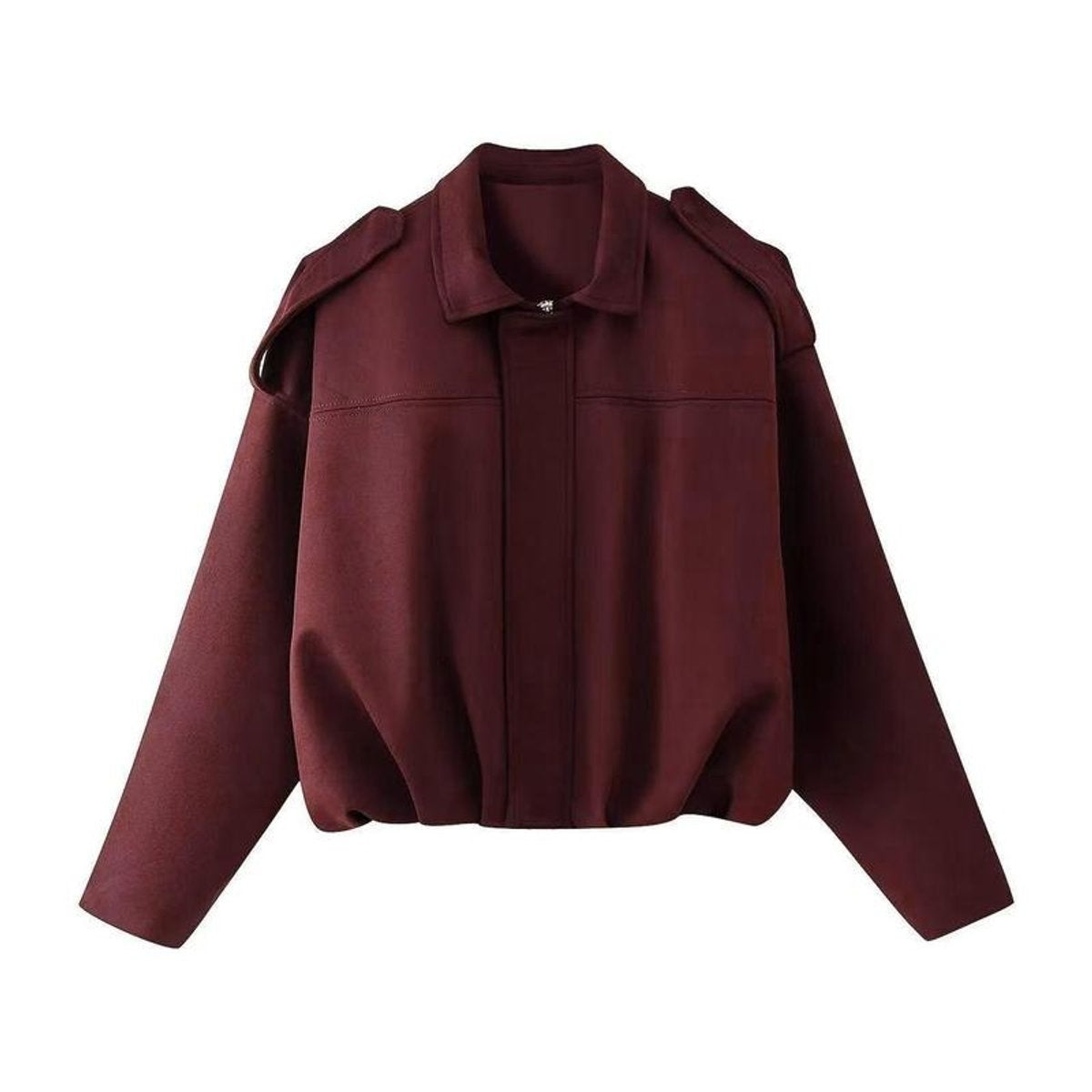 Ariadna | Chaqueta de Ante Mujer Oversize Bomber Manga Larga