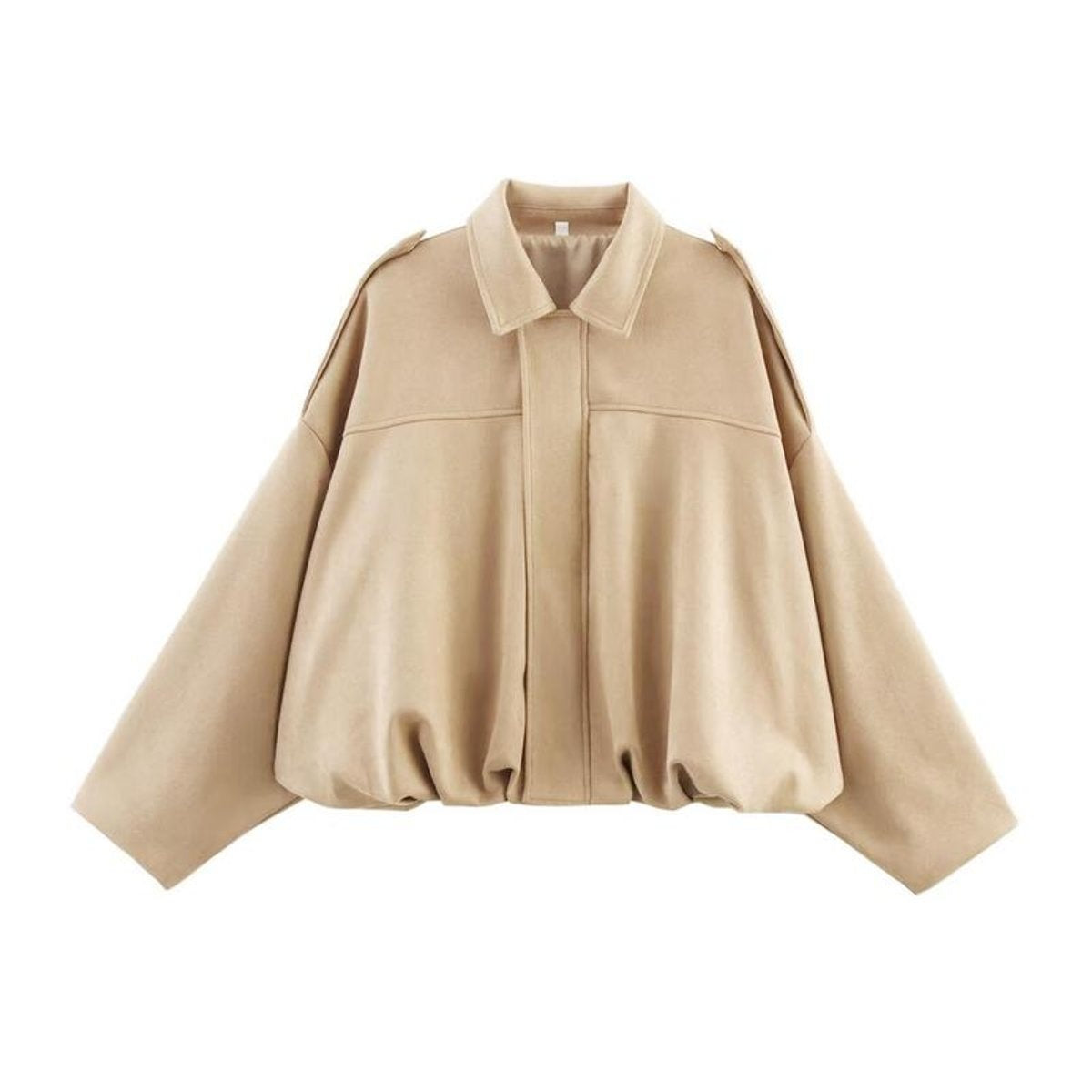 Ariadna | Chaqueta de Ante Mujer Oversize Bomber Manga Larga