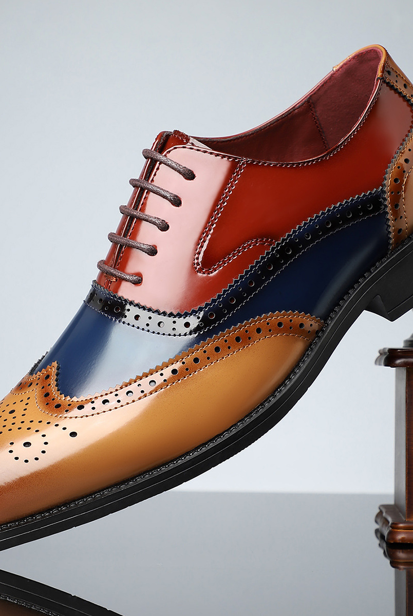 Arnau | Zapatos Brogue de Cuero Hombre Blucher Wingtip