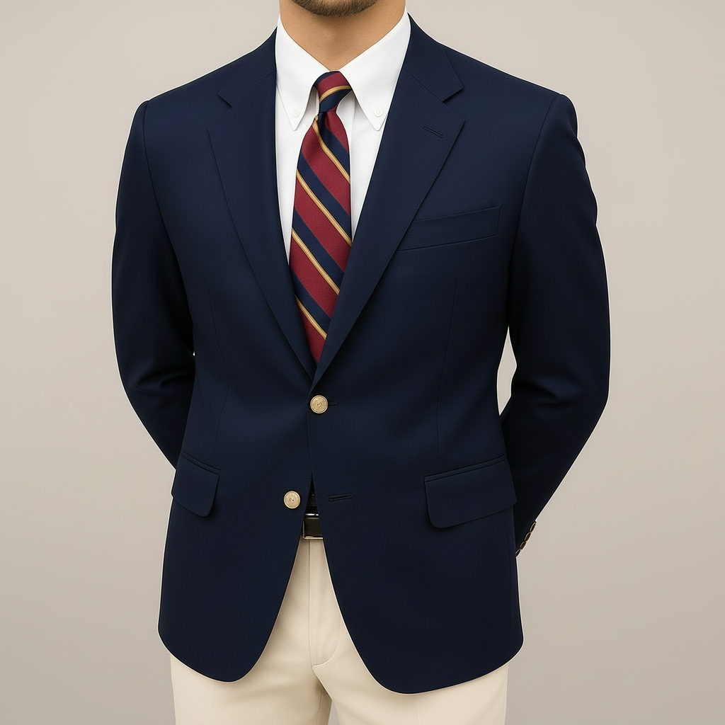 Arturo | Chaqueta Americana de Solapa Hombre Botones Metálicos