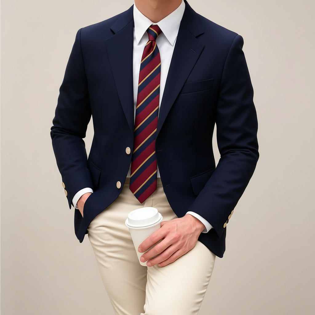 Arturo | Chaqueta Americana de Solapa Hombre Botones Metálicos