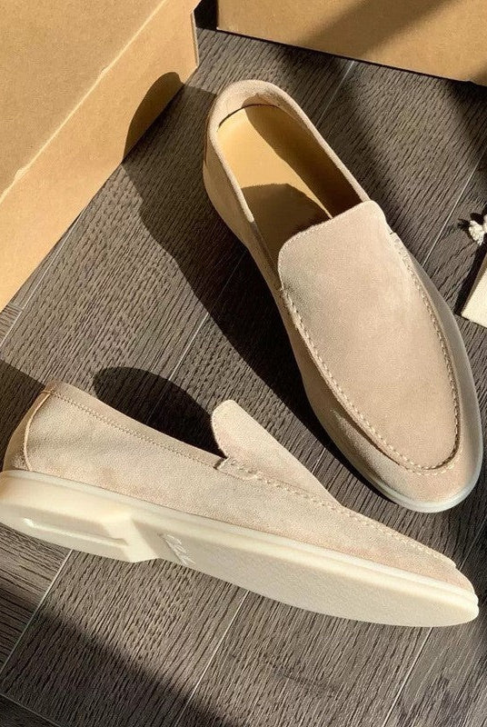 Arturo | Mocasines de Ante Hombre Slip-On Suela Ligera