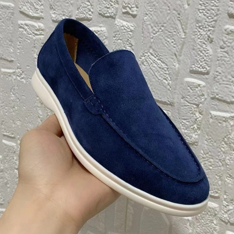 Arturo | Mocasines de Ante Hombre Slip-On Suela Ligera
