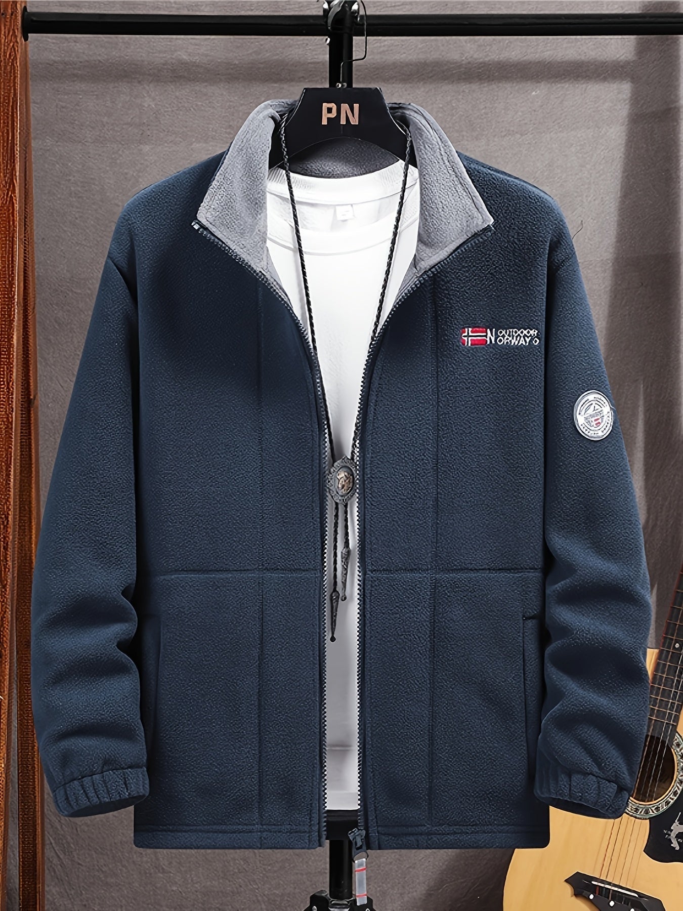 Asier | Chaqueta Polar Hombre Cuello Alto Cremallera