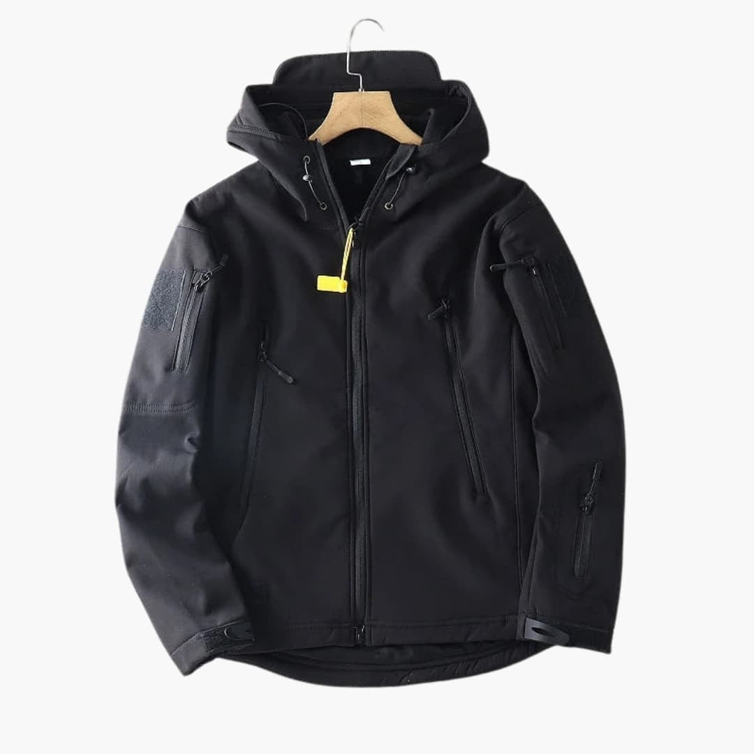 Asier | Chaqueta Softshell Hombre con Capucha Táctica Multipocket