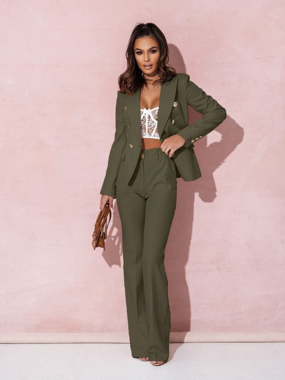 Beatriz | Conjunto Chaqueta Americana Doble Botonadura Mujer Pantalón Sastre