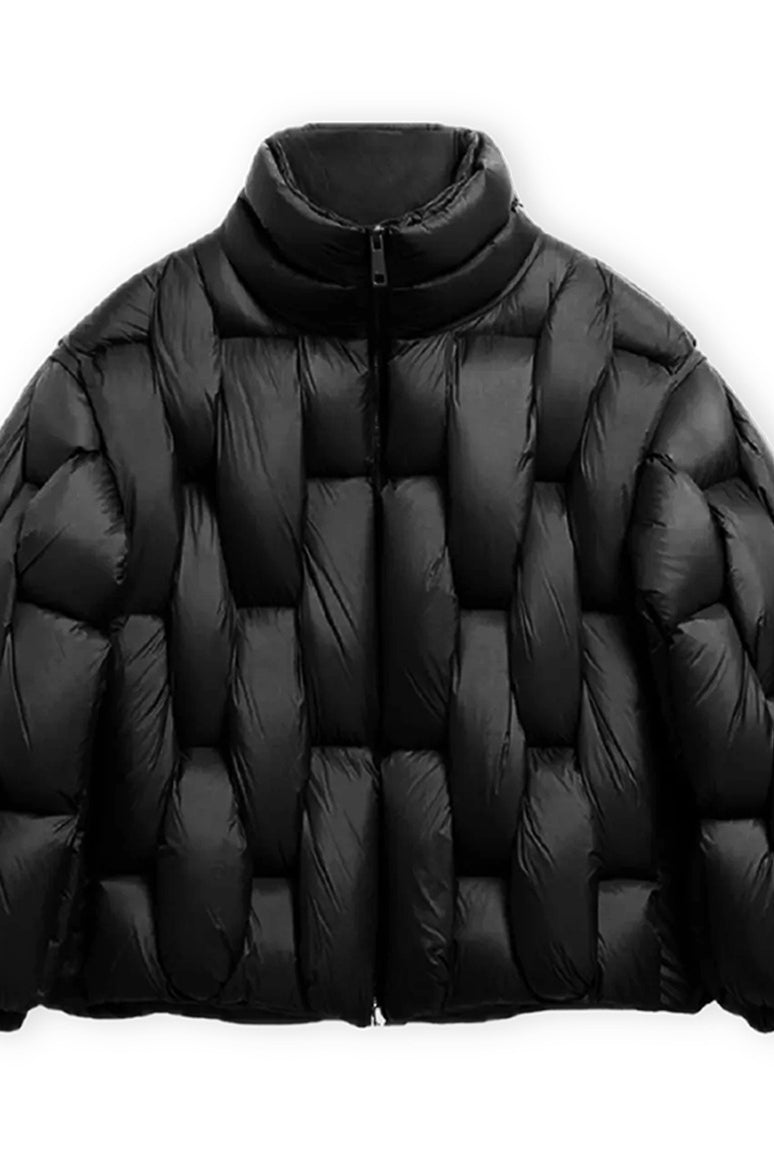 Berta | Chaqueta de Plumas Oversize Mujer Cuello Alto Cremallera