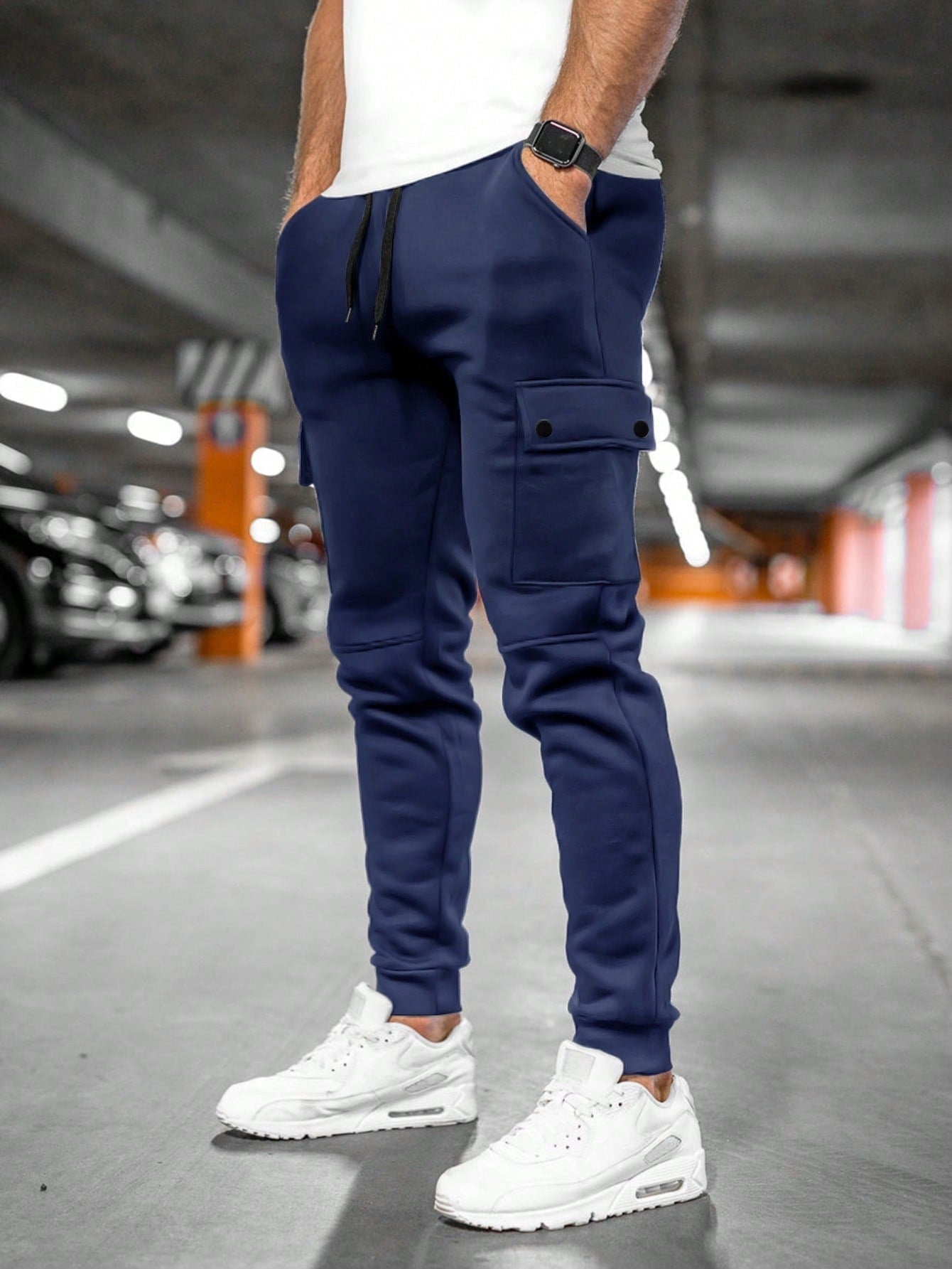 Biel | Pantalón Chándal Hombre Cargo Bolsillos Laterales