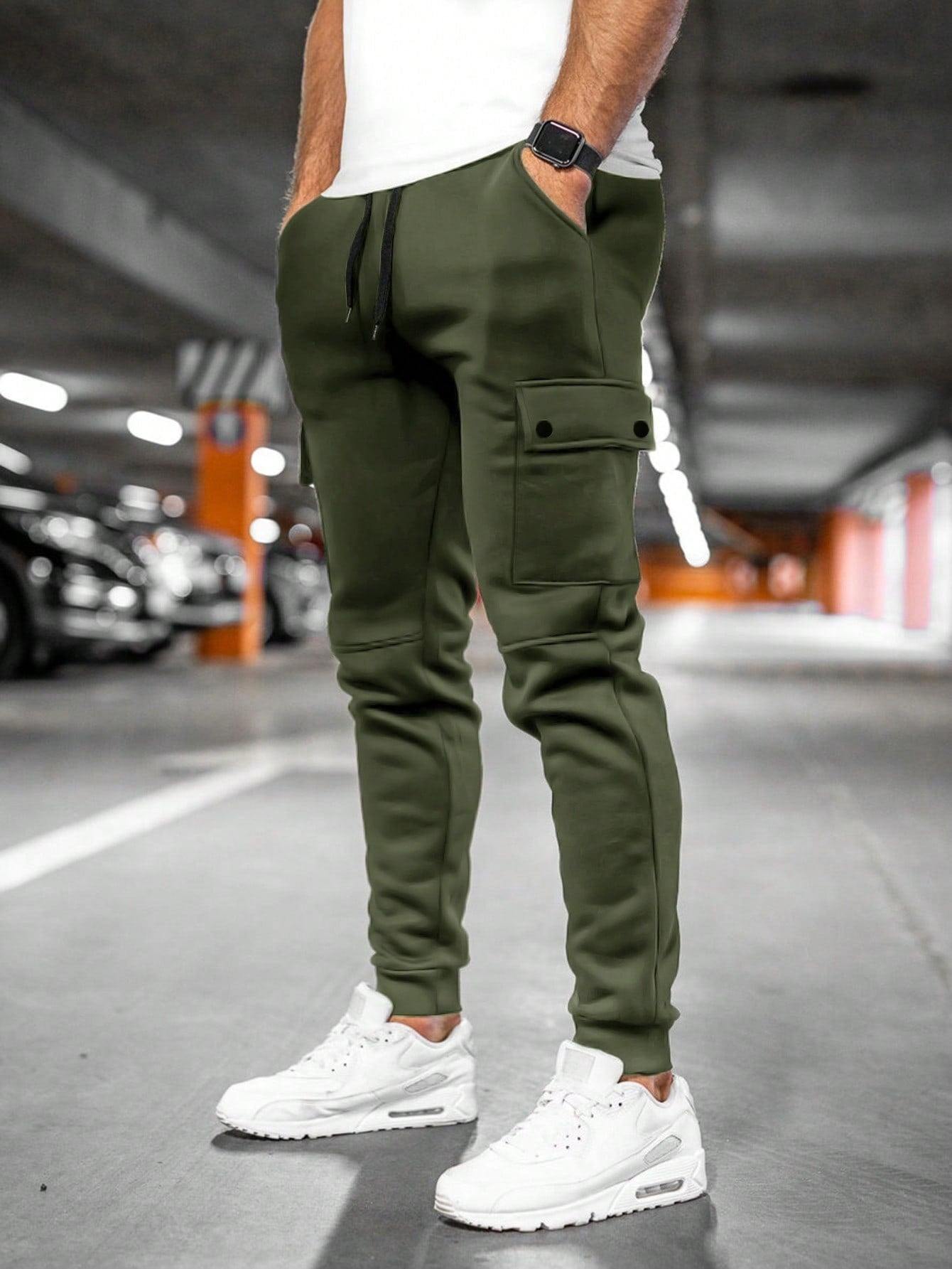 Biel | Pantalón Chándal Hombre Cargo Bolsillos Laterales