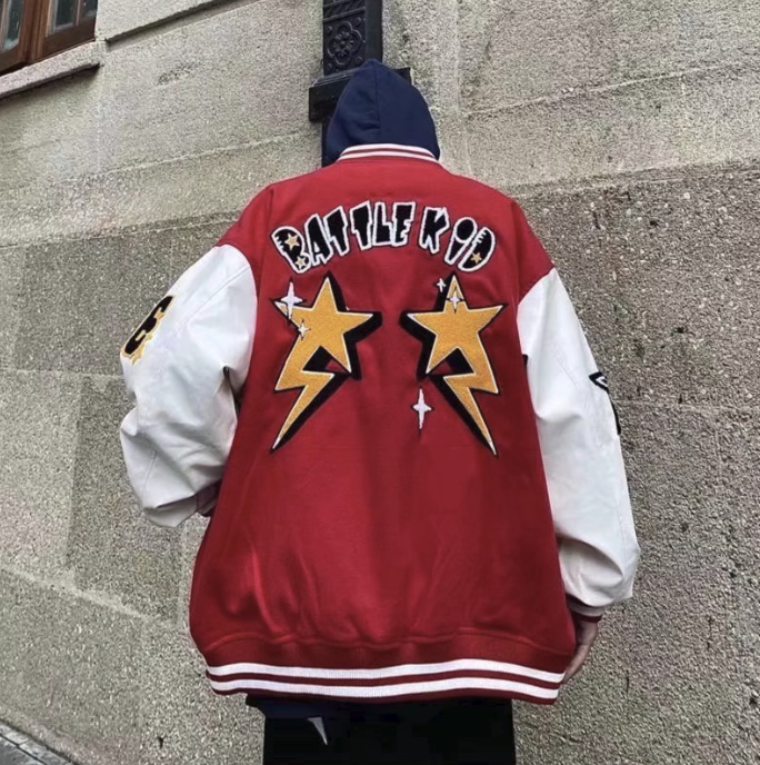 Biel | Varsity Jacket Hombre Bordado Oversize