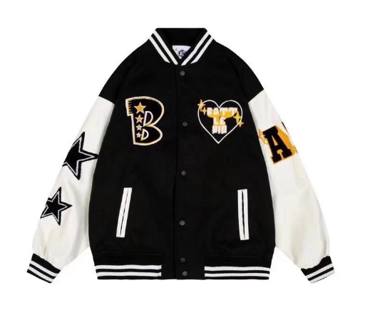 Biel | Varsity Jacket Hombre Bordado Oversize