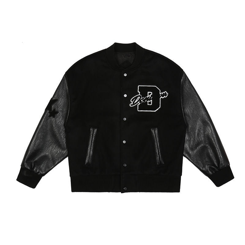 Biel | Varsity Jacket Hombre Bordado Oversize