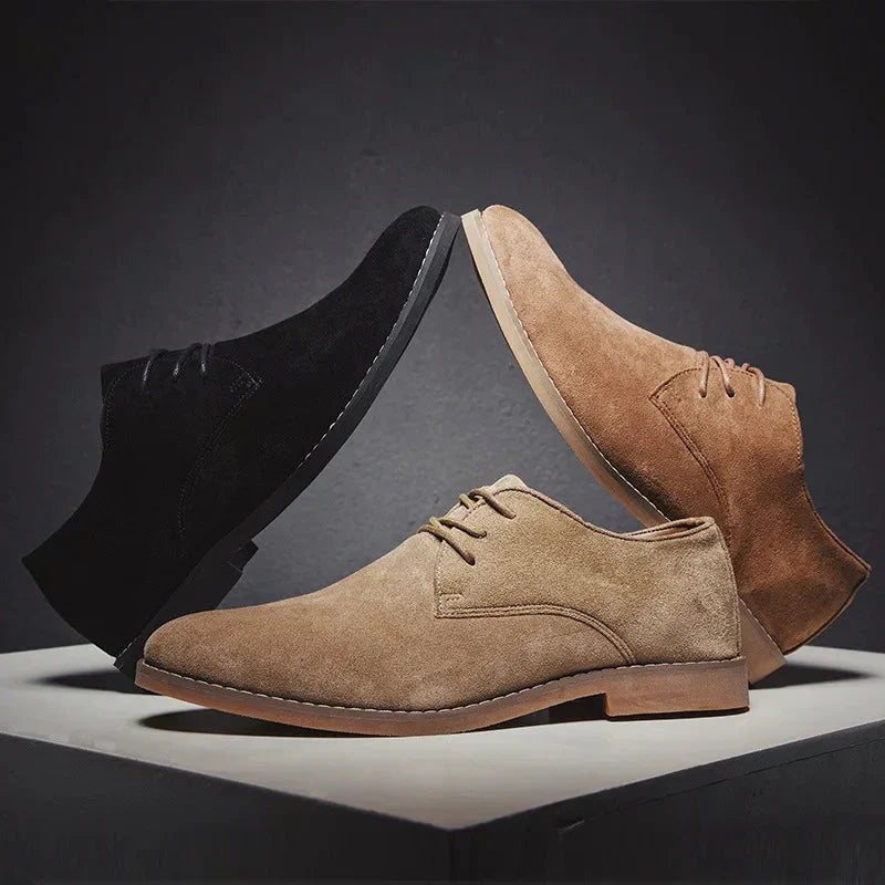 Bruno | Zapatos Derby de Ante Hombre con Cordones
