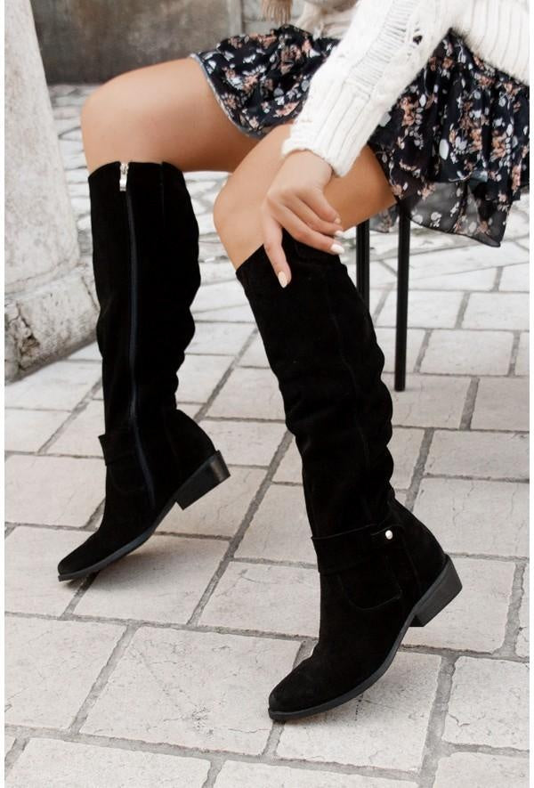 Candela | Botas de Ante Caña Alta Mujer de Invierno