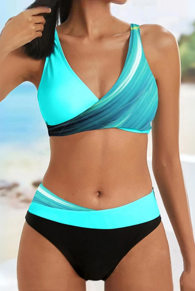 Carmela | Bikini de Talle Alto Mujer Escote V Cruzado