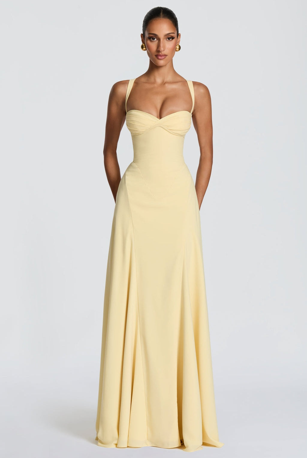 Catalina | Vestido Largo de Gala Mujer Escote Corazón Tirantes
