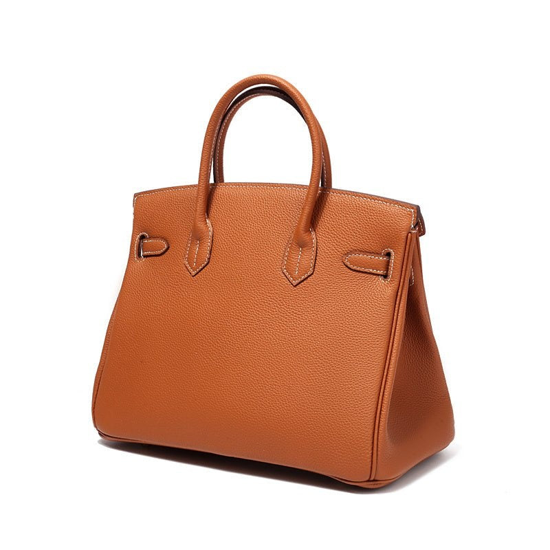 Cayetana | Bolso de Mano de Piel Mujer Asas Dobles Herrajes