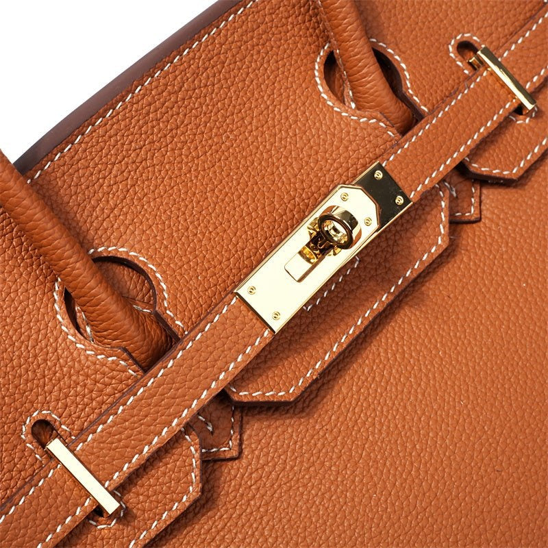 Cayetana | Bolso de Mano de Piel Mujer Asas Dobles Herrajes