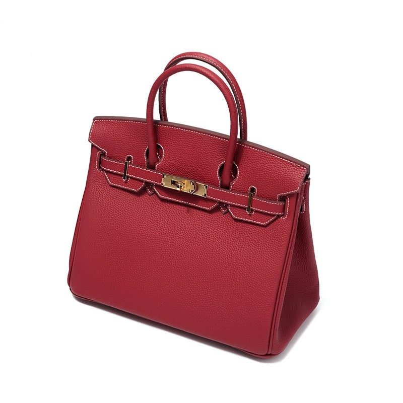Cayetana | Bolso de Mano de Piel Mujer Asas Dobles Herrajes