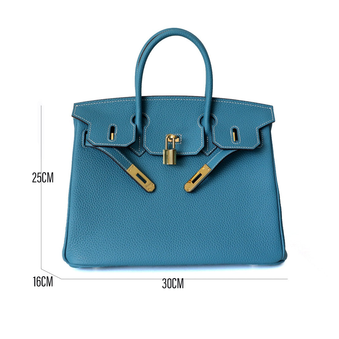 Cayetana | Bolso de Mano de Piel Mujer Asas Dobles Herrajes