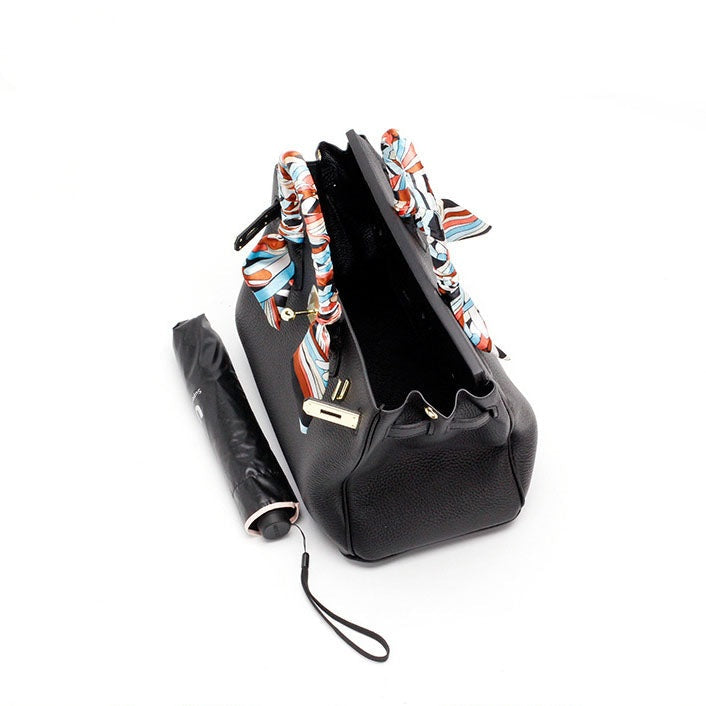 Cayetana | Bolso de Mano de Piel Mujer Asas Dobles Herrajes