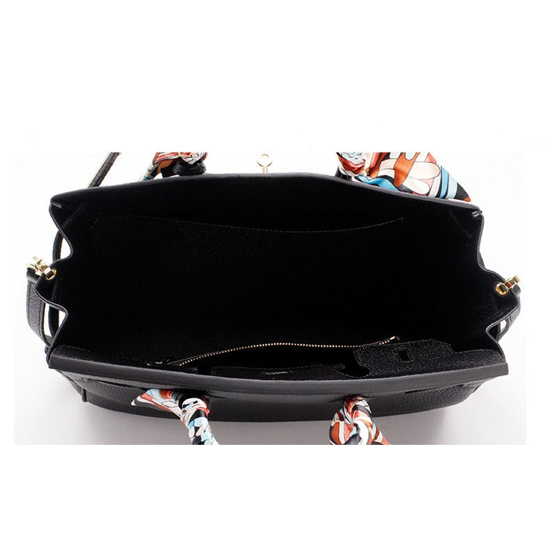 Cayetana | Bolso de Mano de Piel Mujer Asas Dobles Herrajes