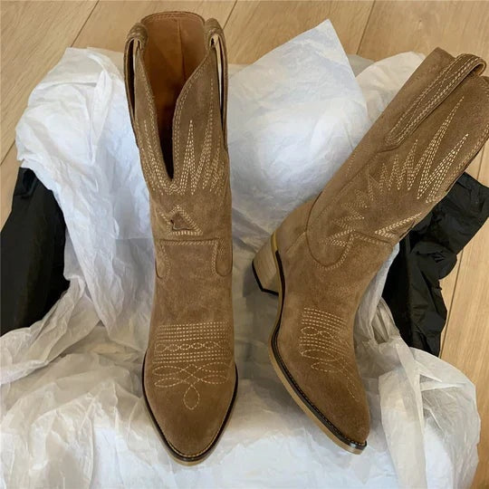 Cayetana | Cowboy Boots Mujer Caña Alta Bordadas