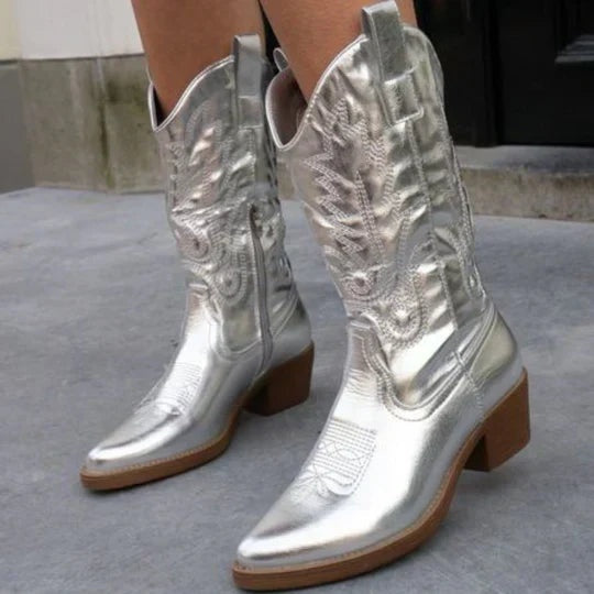 Cayetana | Cowboy Boots Mujer Caña Alta Bordadas
